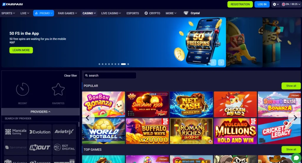 Začetna stran Fairpari casino Slovenija